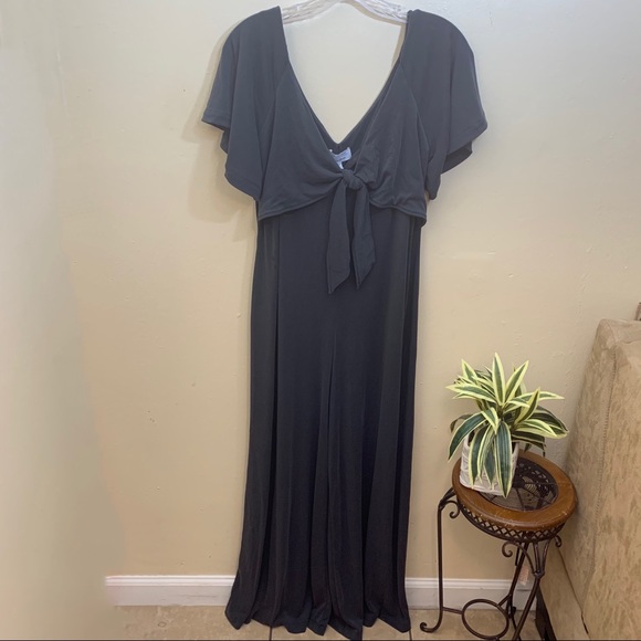& Other Stories Pants - & other Stories Gray Short Sleeve Jumpsuit Size 10